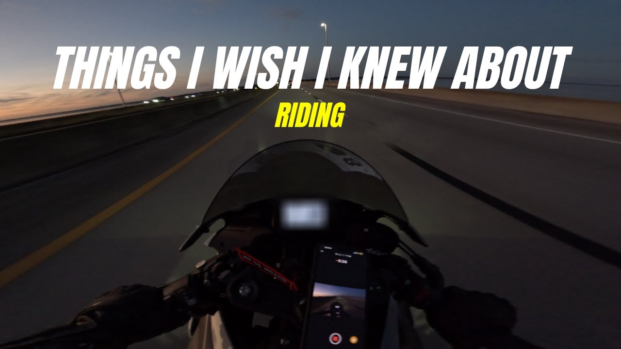 Things nobody tells you before riding (ZX6R)