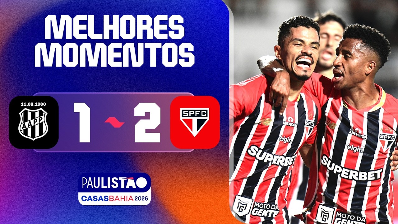 PONTE PRETA 1 X 2 S&Atilde;O PAULO | MELHORES MOMENTOS | 8&ordf; RODADA | PAULIST&Atilde;O CASAS BAHIA 2026