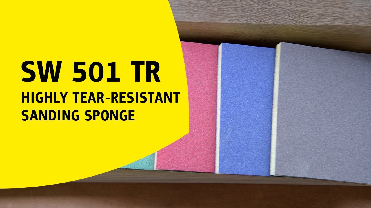 Extra durable with outstanding tear resistance – Sanding Sponge SW 501 TR by Klingspor