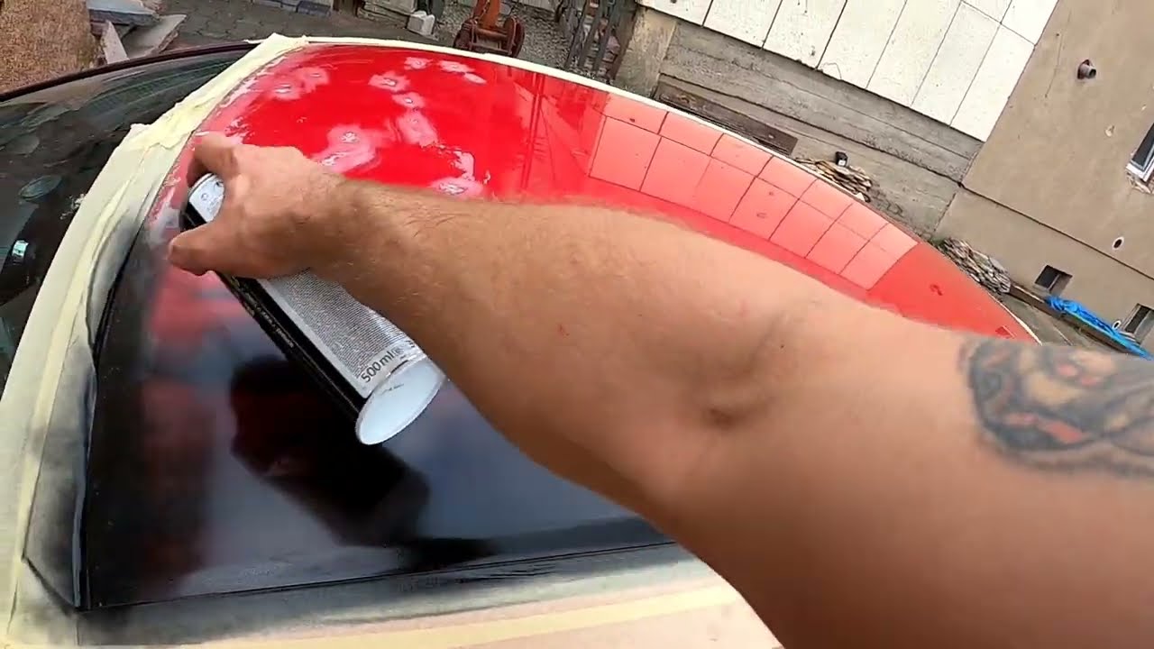 Guma w sprayu - malujemy dach na( oko ) ! Honda Civic S-TYPE