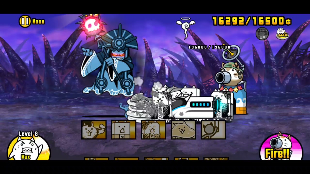 The Battle Cats | Beating Aku Realms Moon
