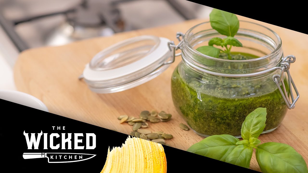 Vegan Pumpkin Seed Pesto - NUT FREE! | The Wicked Kitchen