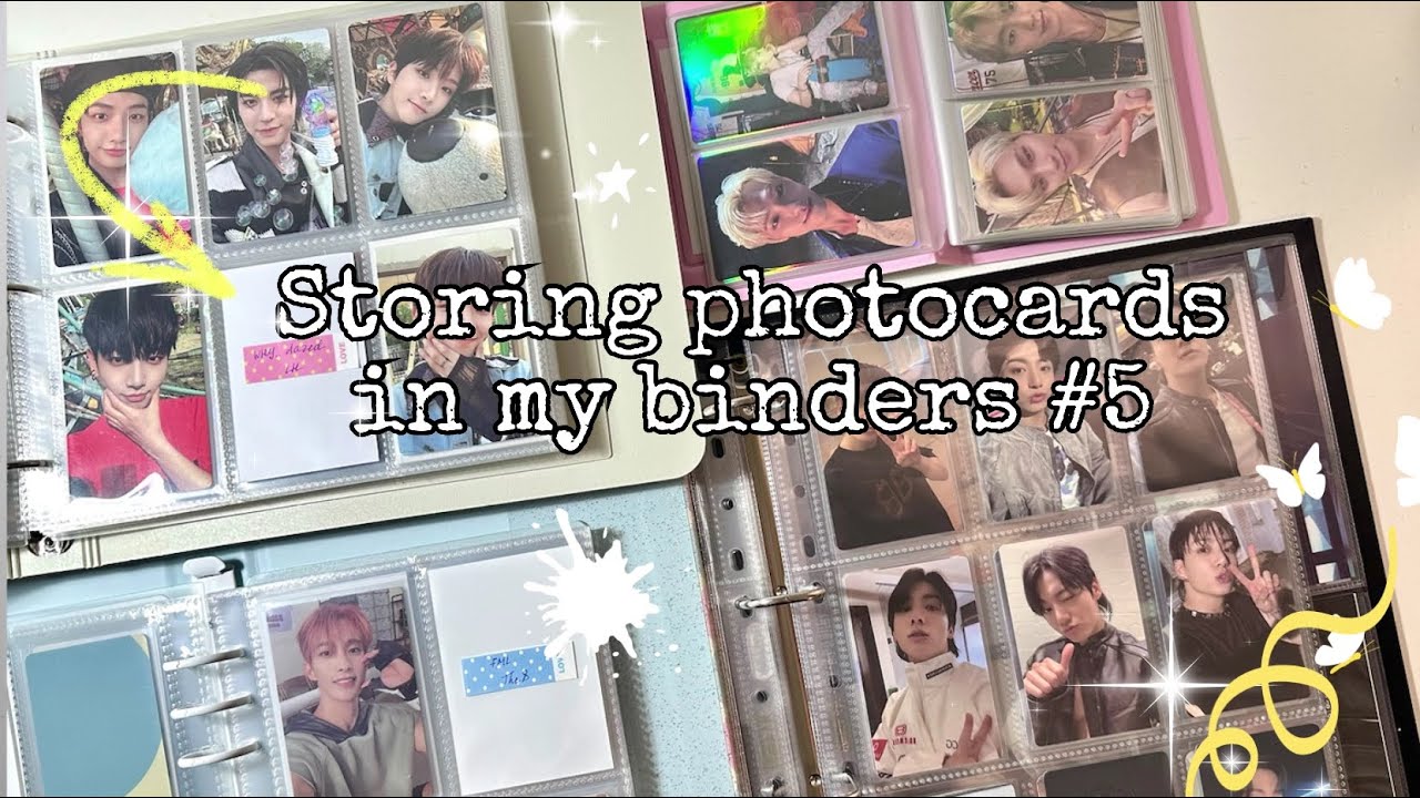 Storing and organizing 100+ photocards in my binders #5 ✿ bts, seventeen, lesserafim, boynextdoor ✿