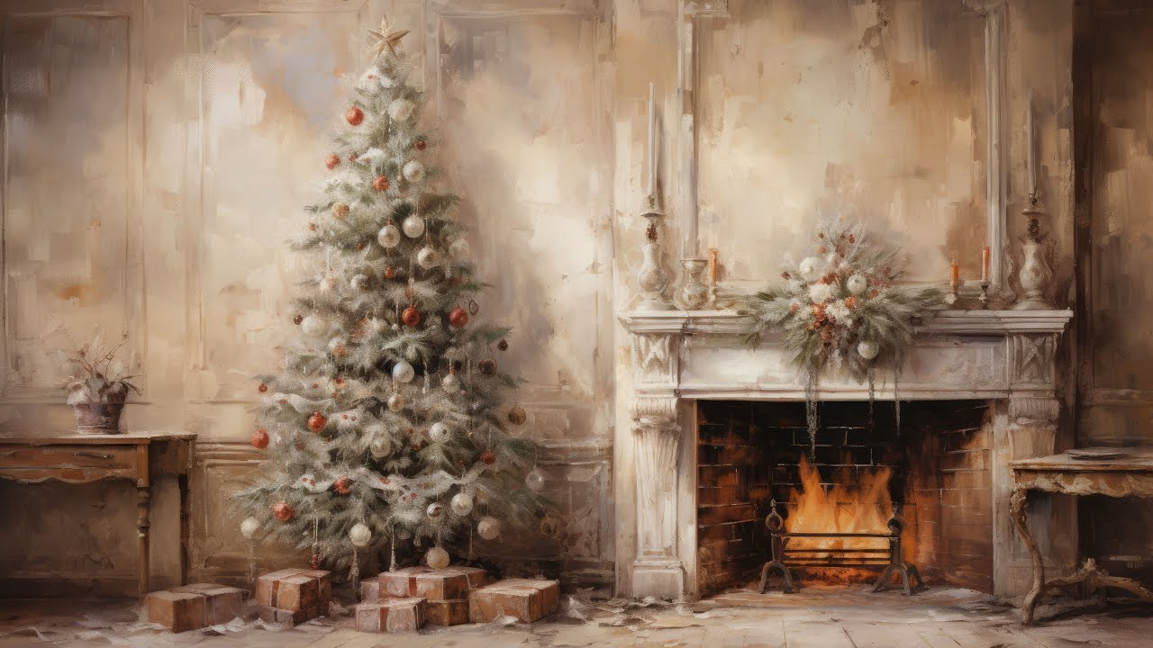 Christmas TV Screensaver Art | 4K Vintage Holiday Paintings