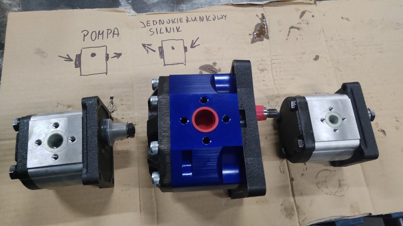 Silnik Hydrauliczny Pompa Hydrauliczna  Zmiana Kierunku Obrotów