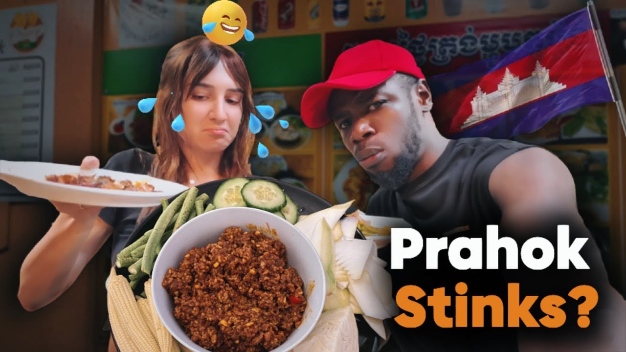 We Tried the Most Stinky Khmer Food in Cambodia 🇰🇭 | You Won’t Believe Her Reaction