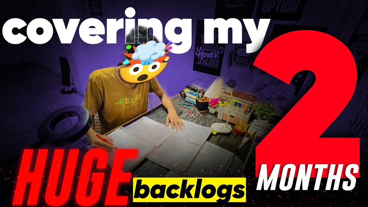 *BEATING BACKLOGS* || How to Clear BACKLOG📖 #neet2024
