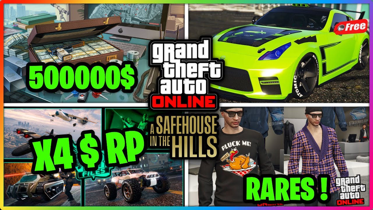 500000$ OFFERT, Promo du 4/12 GTA5 ONLINE !!