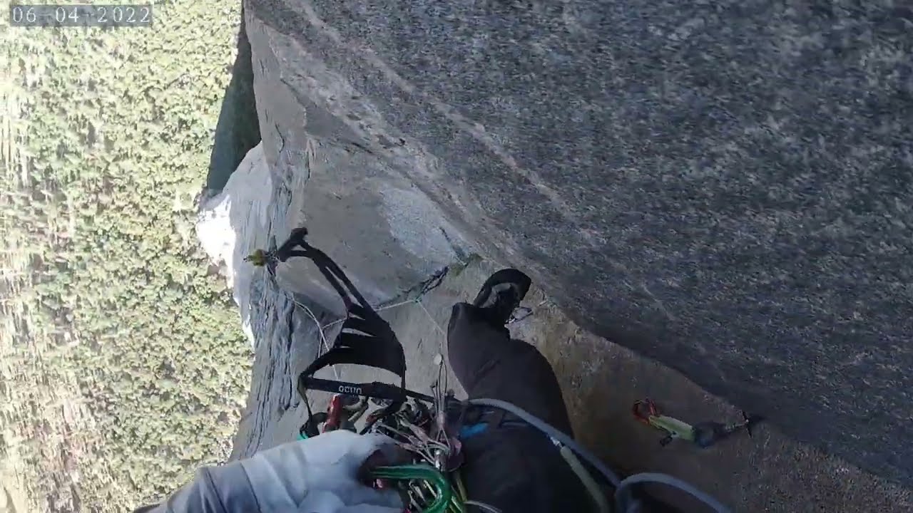 The Nose (El Capitan) - Aid Climbing - Pitch 19 Great Roof