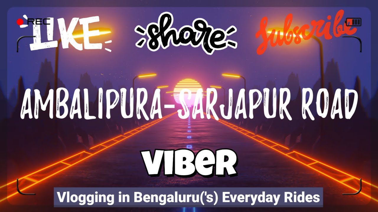 Let's Ride on the Amablipura-Sarjapur Road | SKP's VIBER 🏍️ #nammabengaluru #bangalorevlogs