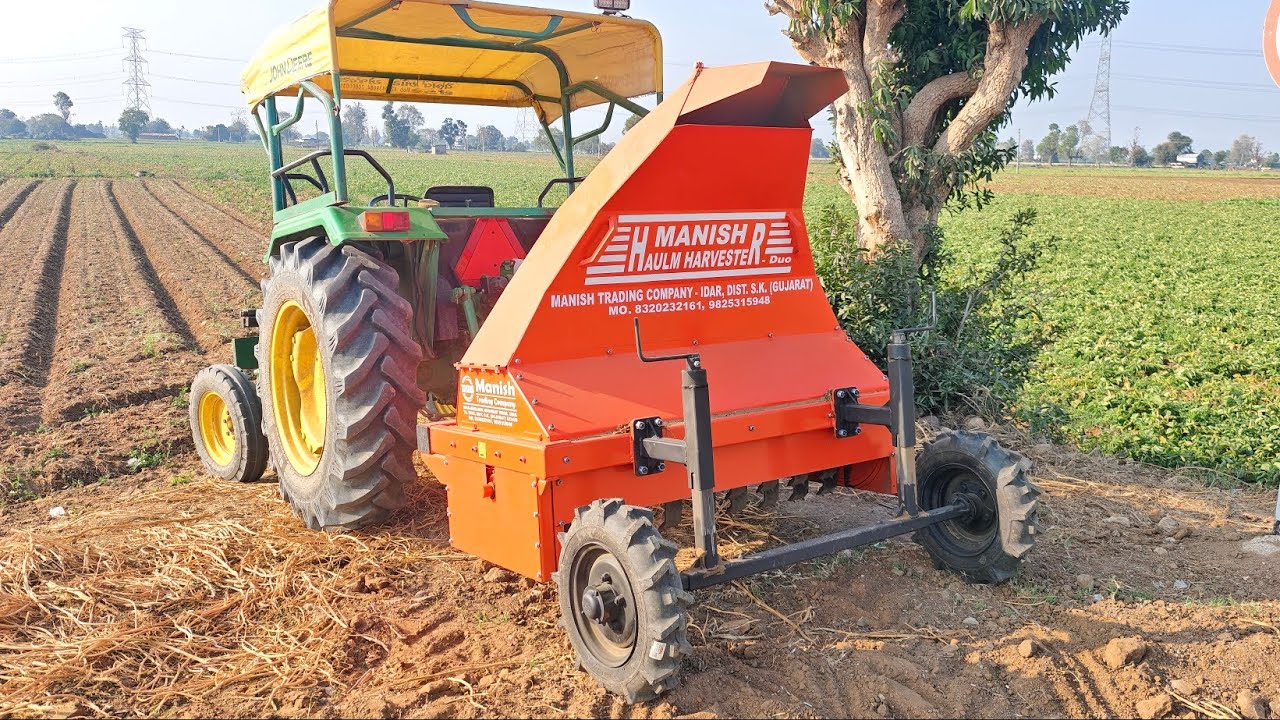 Manish - Upgraded Haulm Harvester Duo with Tyre Assembly | 2-in-1 Potato & Forage Harvester
