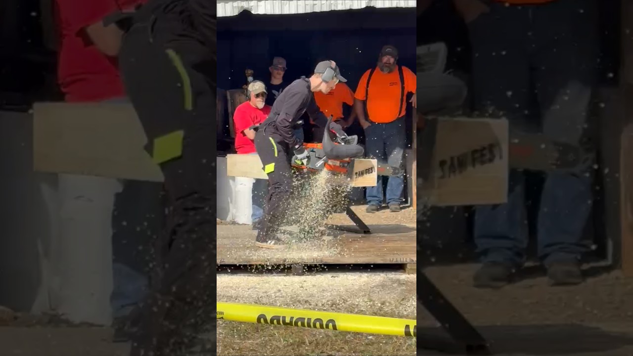 Piped NeoTec 8120 Clone Run at SawFest 2025!!! Husqvarna 3120