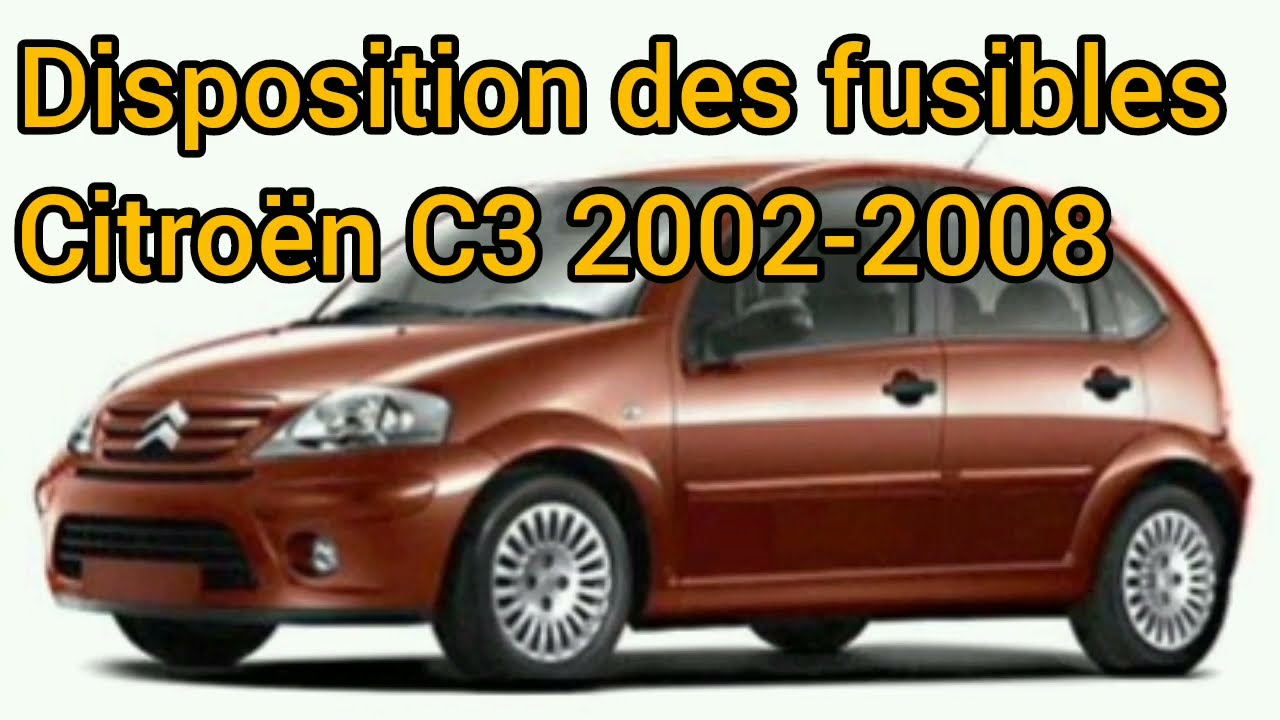 Disposition des Fusible Citeoen c3 2002-2008.