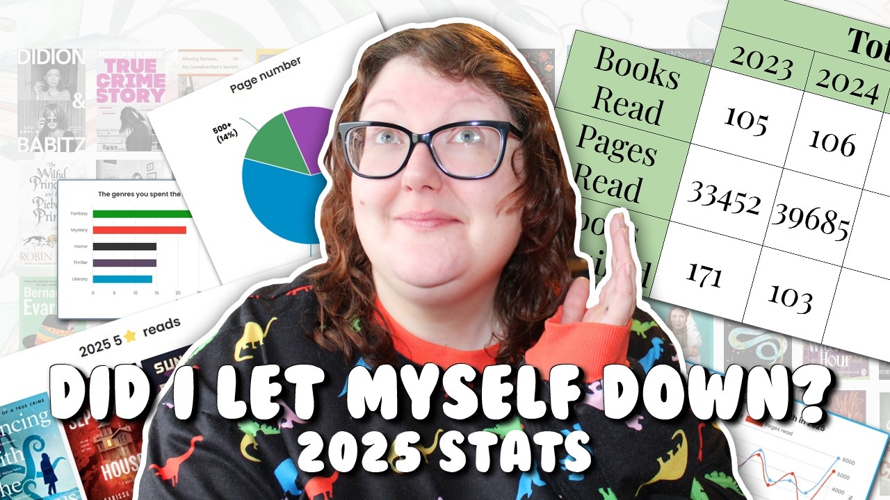 DID I FAIL ALL OF MY READING GOALS? 📚 😥 | 2025 STATS 📊 | Literary Diversions