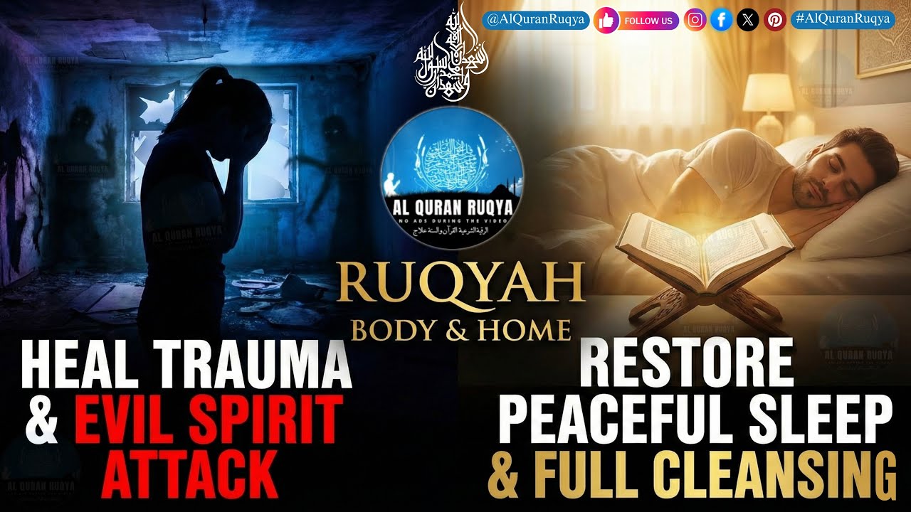 Ruqyah to Heal Trauma From Evil Spirit Attack | Restore Peaceful Sleep - Full Cleansing Body & Home