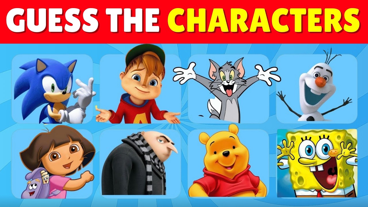SPEEDRUN Guessing CARTOON CHARACTERS in 3 SECONDS Each