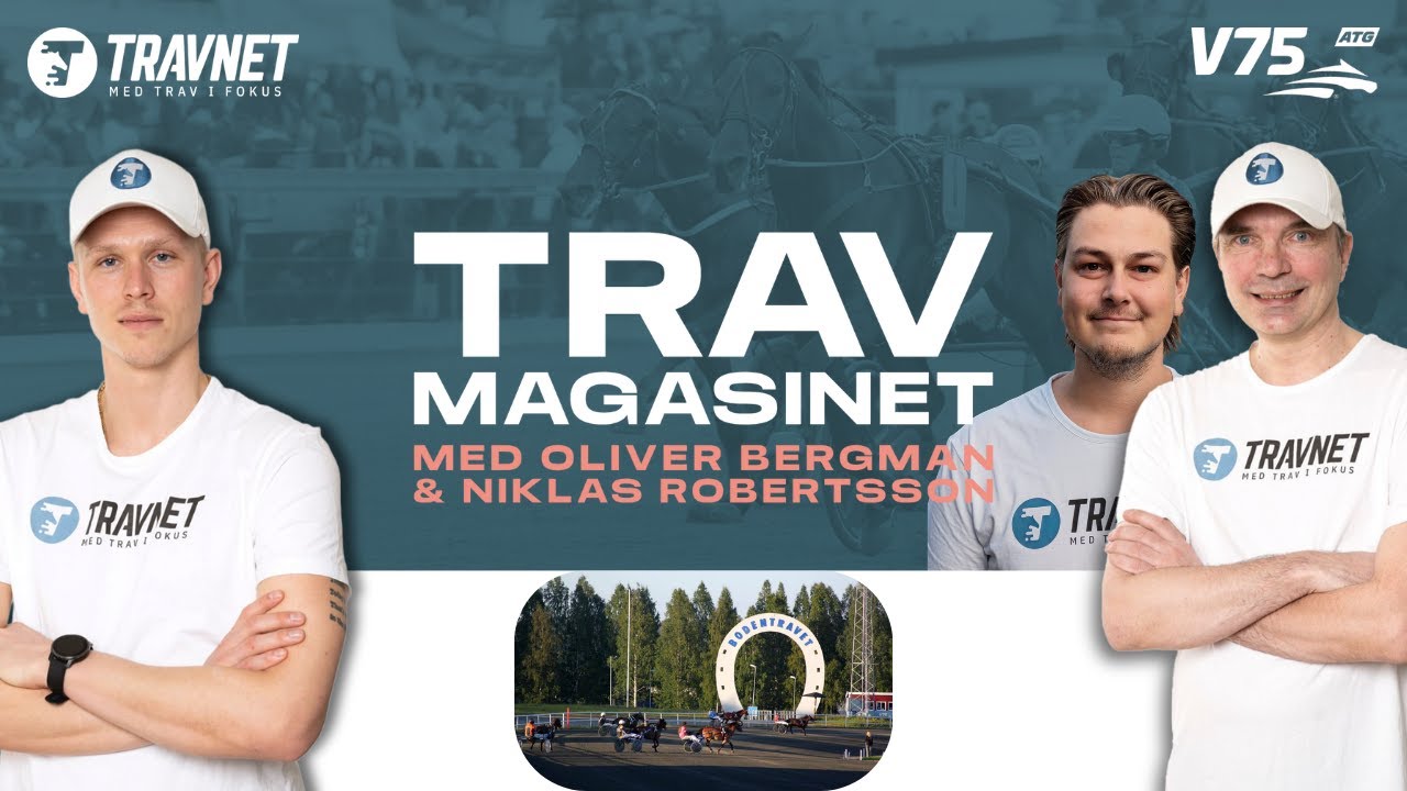 [Avsnitt 197] V75 Tips Boden 4/10 ∣ Travmagasinet med Bergman & Robertsson (Anton).