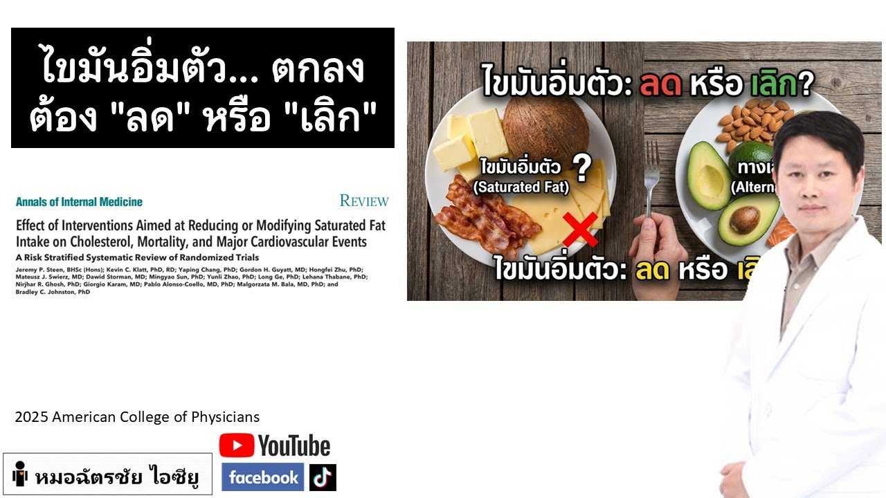 ไขมันอิ่มตัว ต้องลดหรือเลิกไหม