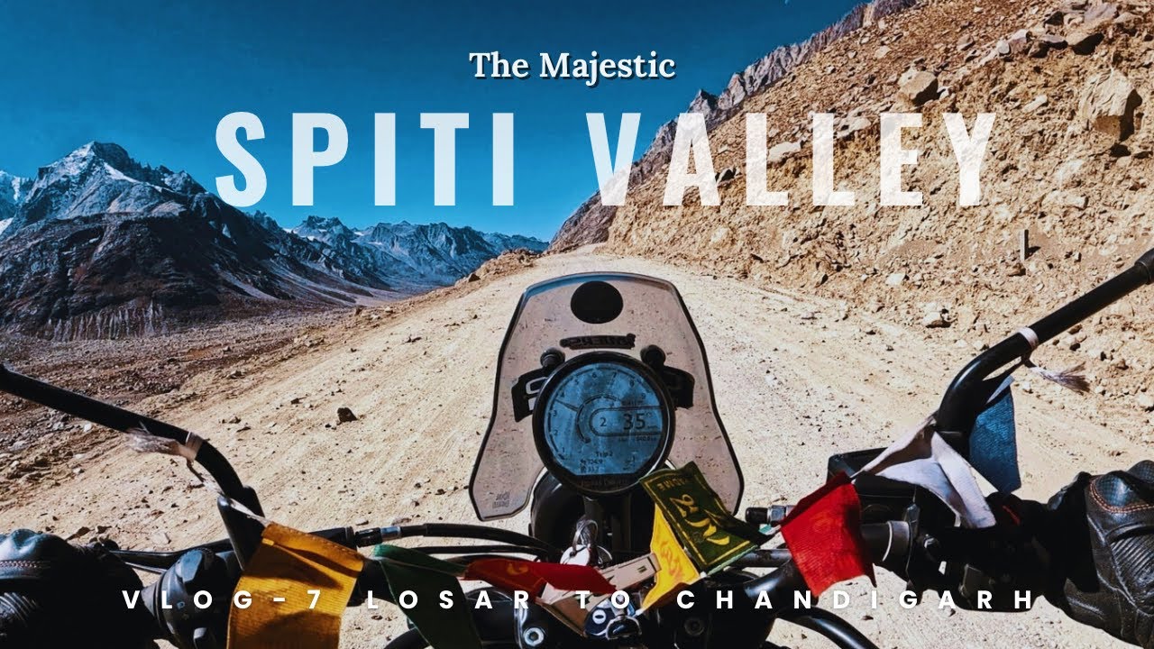 Vlog 7 Losar to Chandigarh: Spiti valley Himalayan 450 Adventure - Part 1 #colddessert #spitivalley