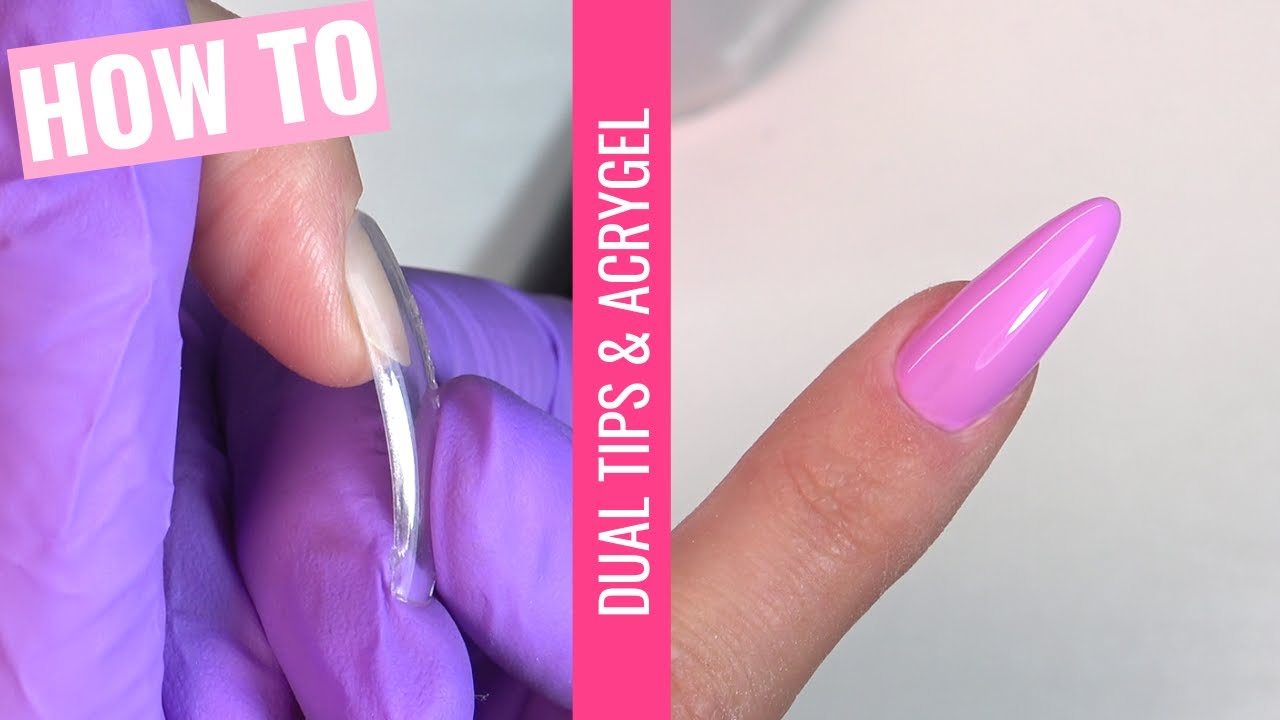 RICOSTRUZIONE CON LE DUAL FORM ALMOND NAIL | Polygel with Dual Forms on Myself