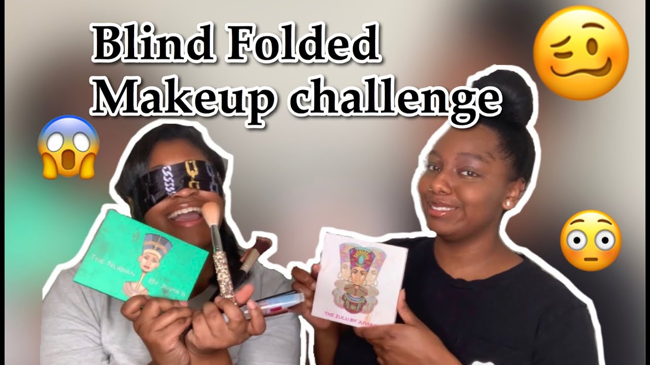 My Friend Does My Makeup Blindfolded 😱😬