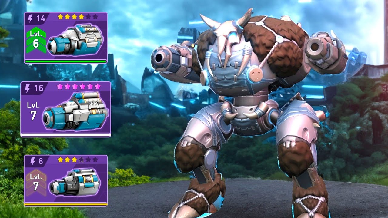 Juggernaut with All Voltaic RPG 16 14 8 - Mech Arena