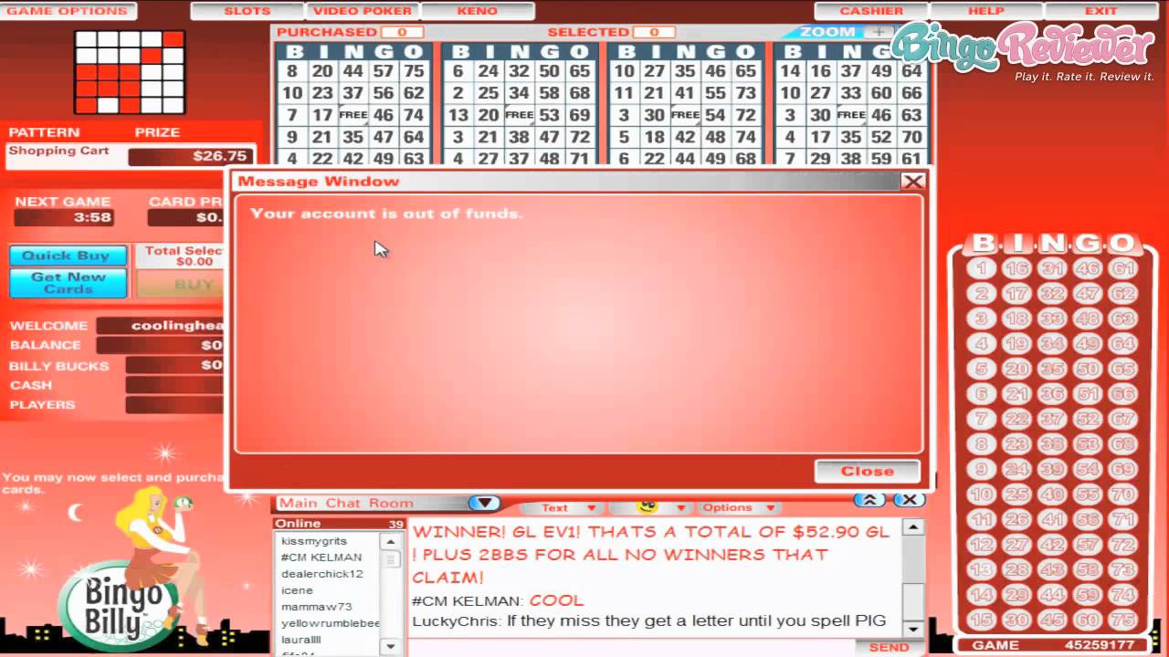 New Bingo Billy  - Video Review by BingoReviewer