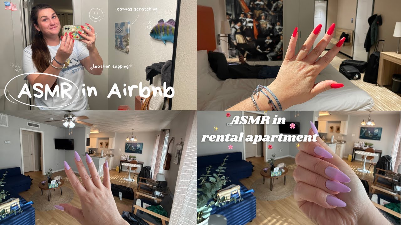 ASMR in 3 Vacation Homes 🇺🇸  Camera tapping & Scratching on Everything