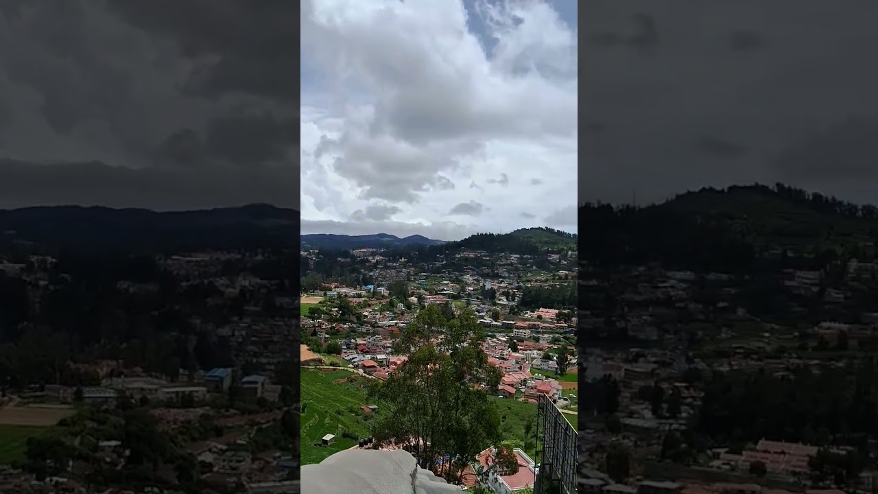 Beautiful view of hill city Ooty #ooty