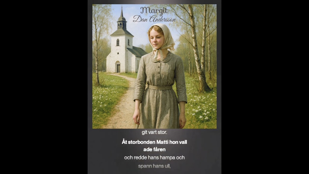 Margit. Text: Dan Andersson. Musik:  Rollson samskapad med Suno.