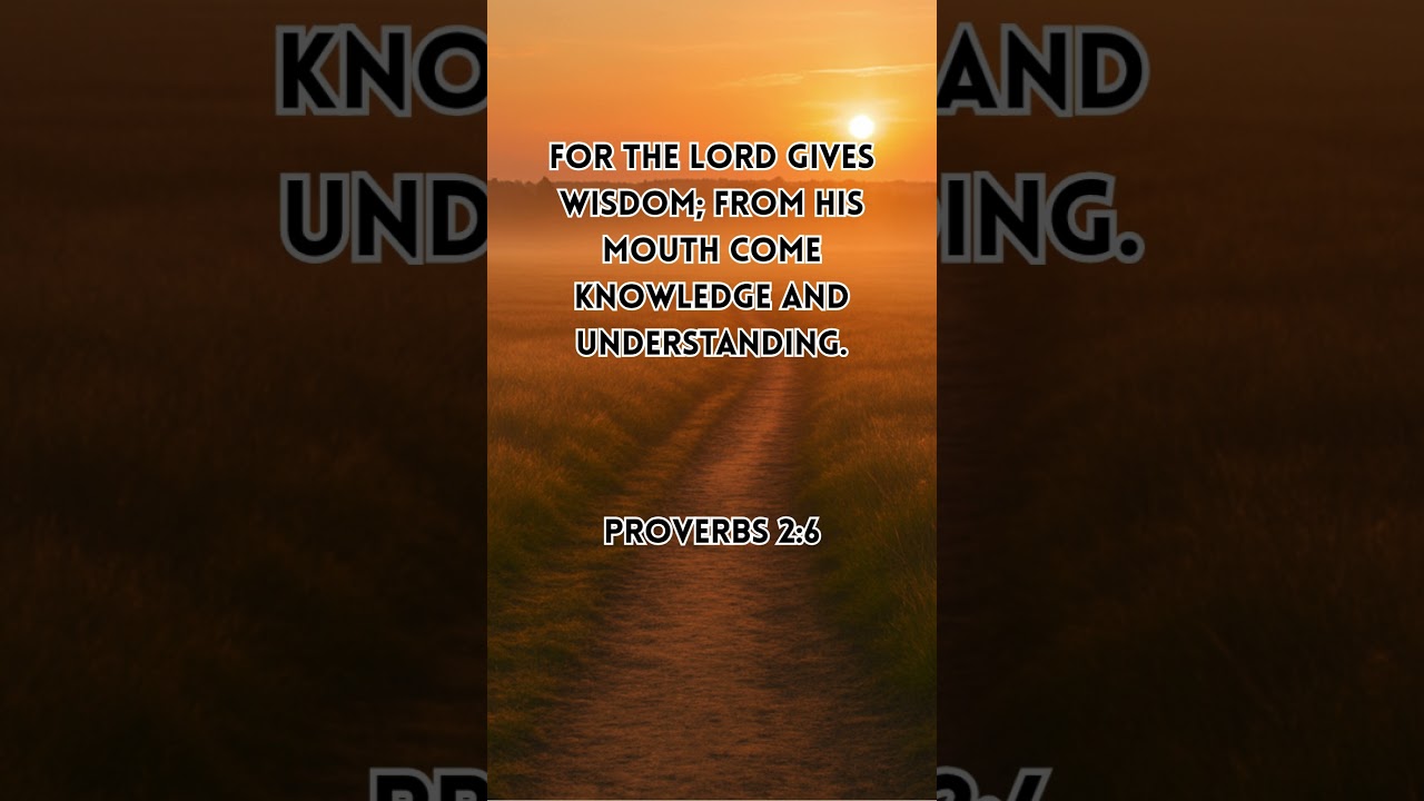Wisdom Comes from the Lord's Mouth