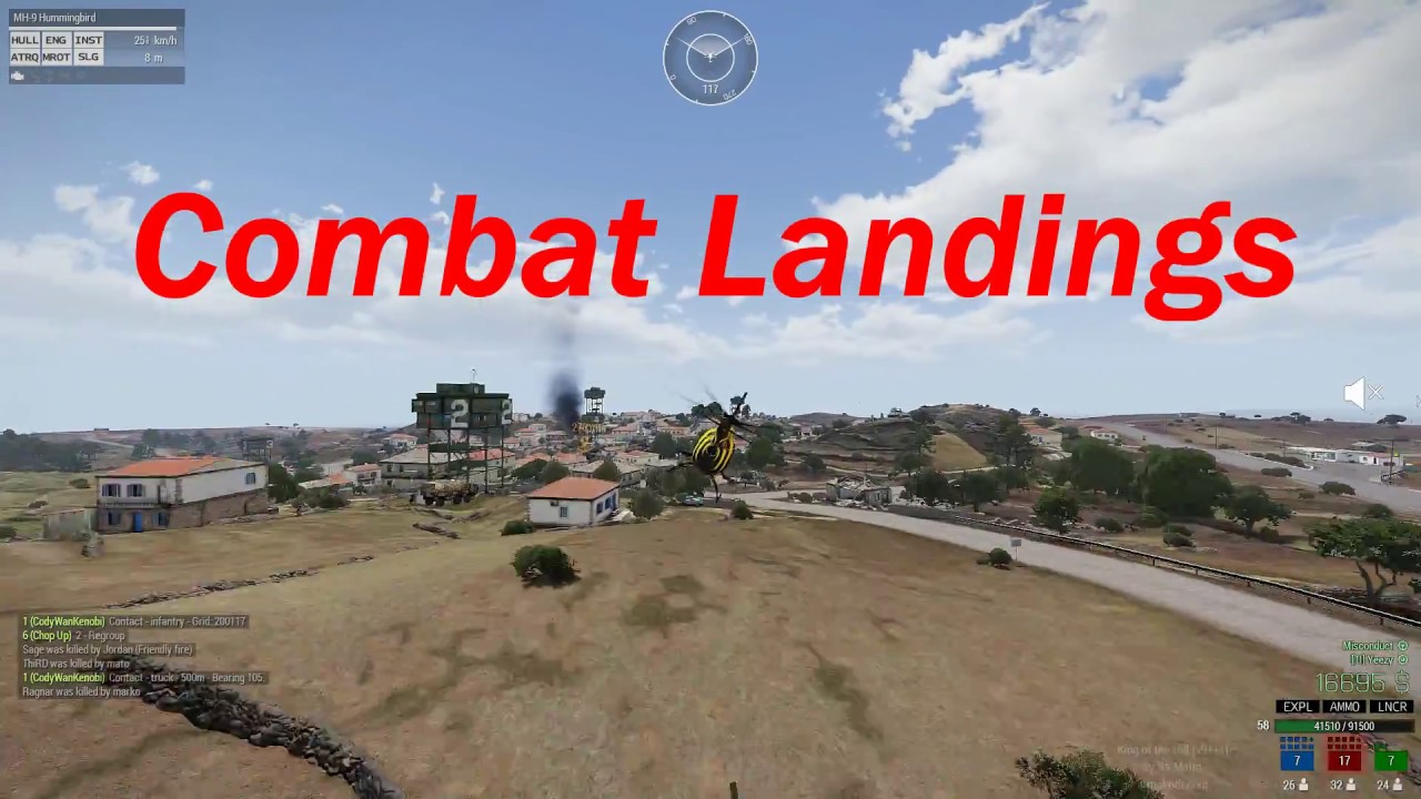 Arma 3 KOTH Best Pilot Moments: Combat Landings 2