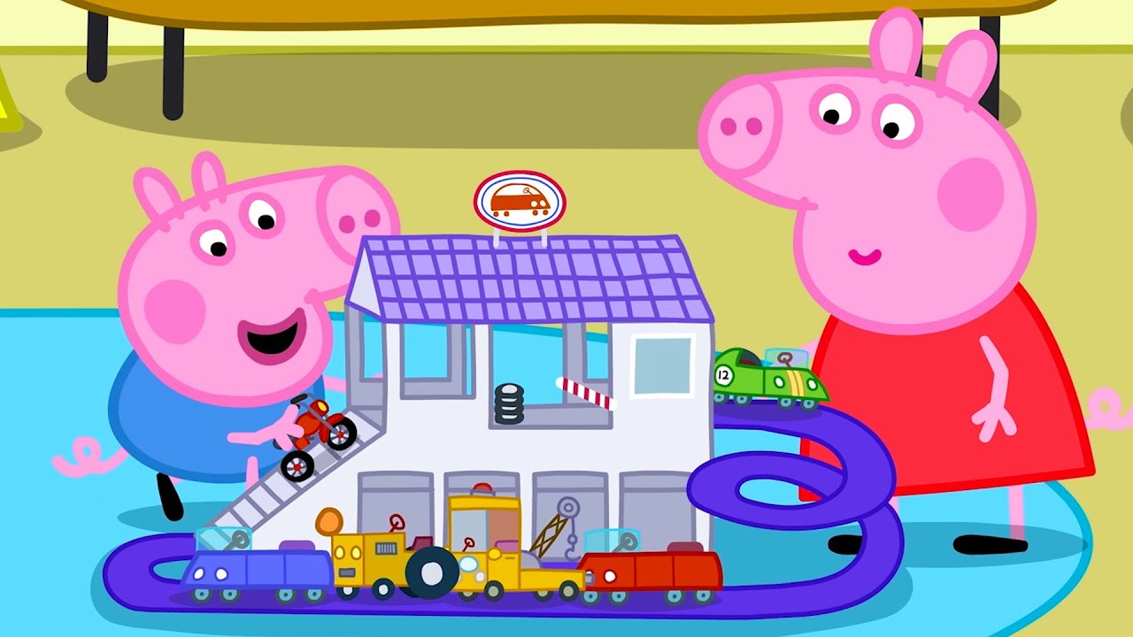 Peppa joue avec des voitures | Les histoires de Peppa Pig
