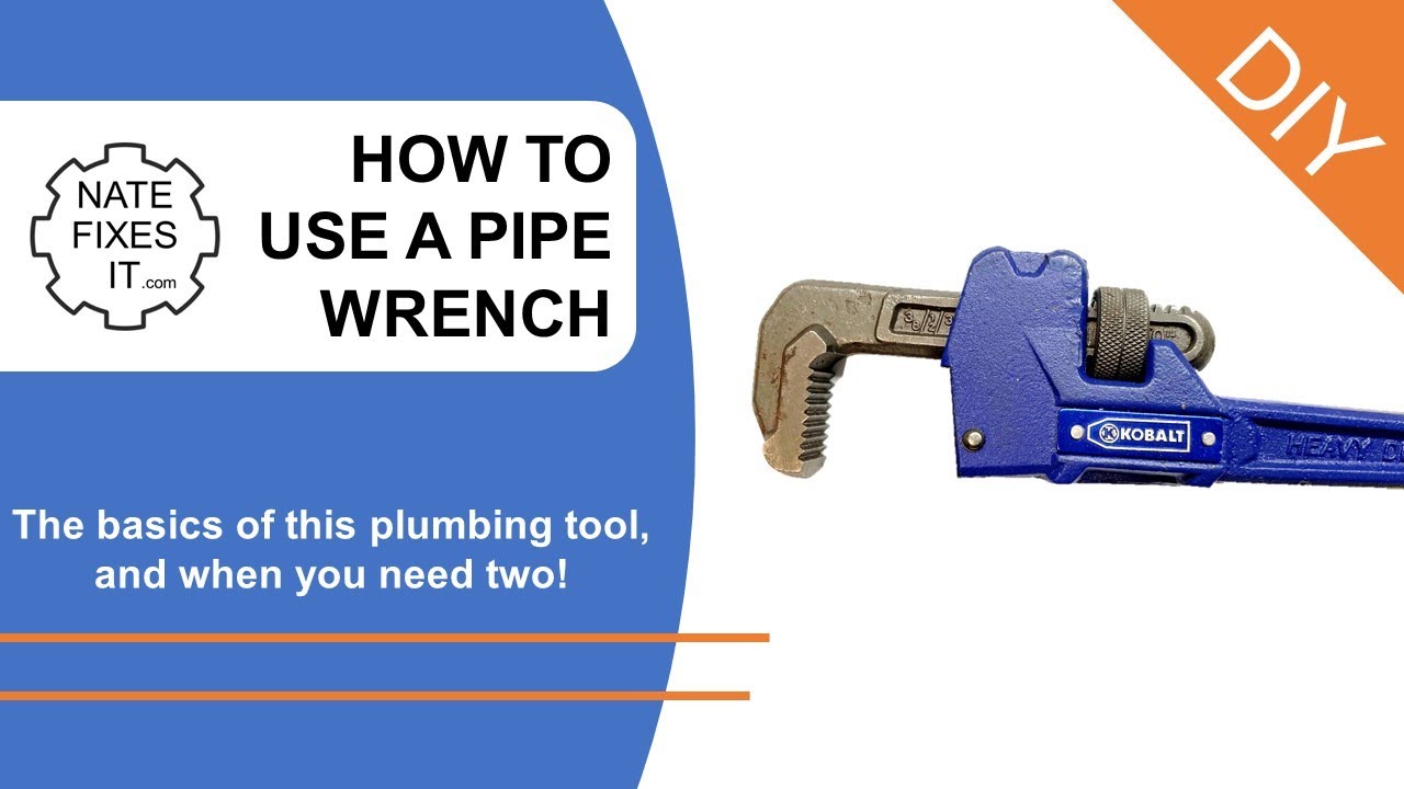 How to use a pipe wrench - a quick and easy DIY plumbing tutorial - plumbing wrench