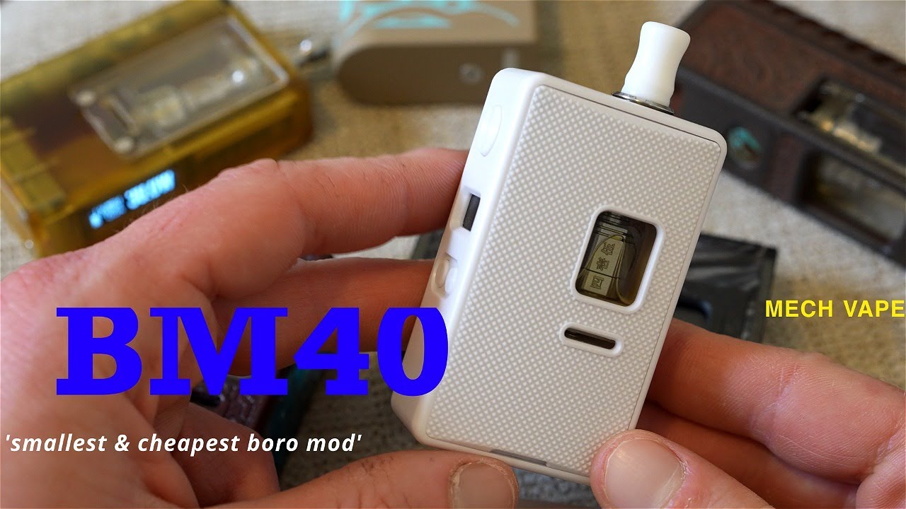 BM40 - MechVape & 'MR.JR1' ( Smallest / Cheapest ) Regulated Lipo Boro Mod.. 40w @ $35 usd..!!?