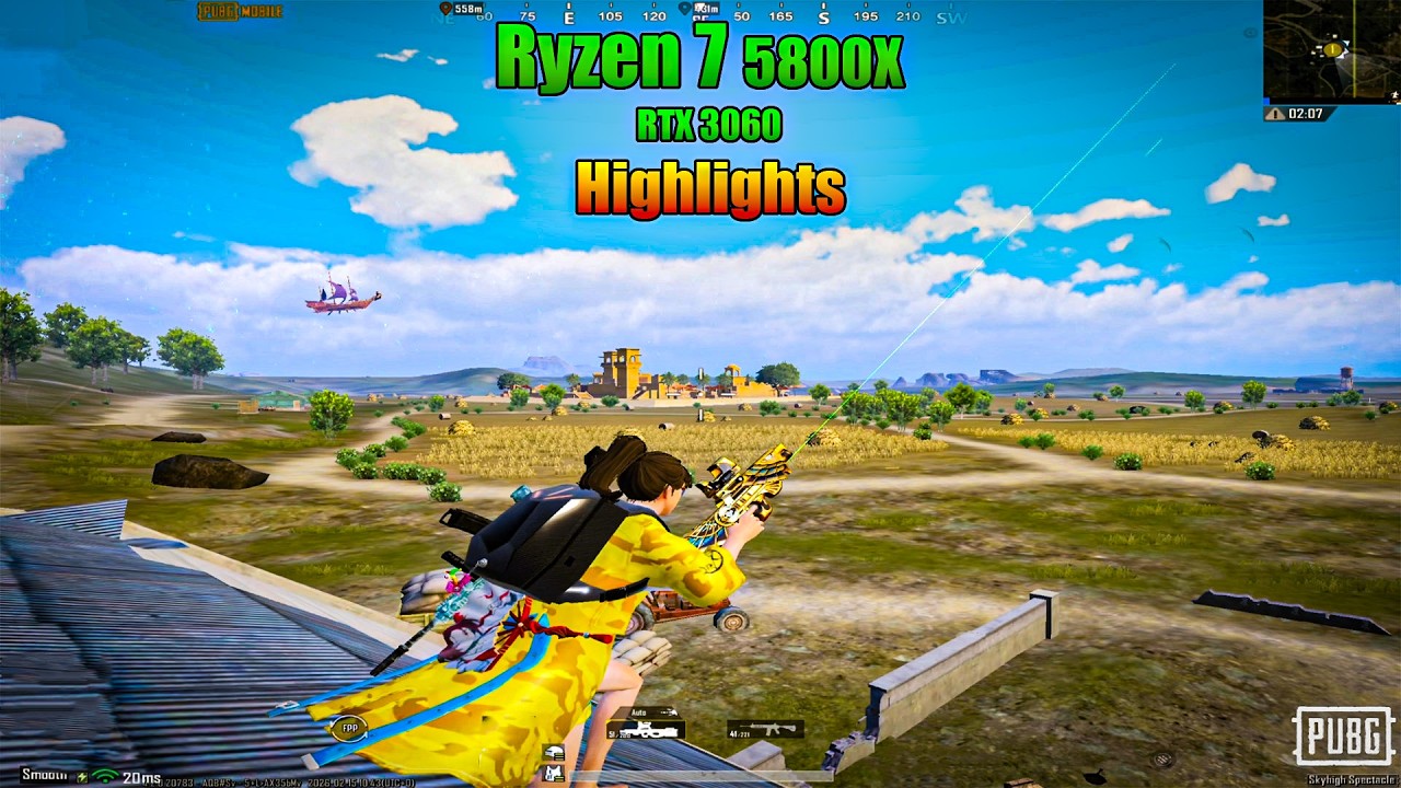 Ryzen 7 5800X & RTX 3060 on Gameloop 😱 Crazy Smooth Highlights!