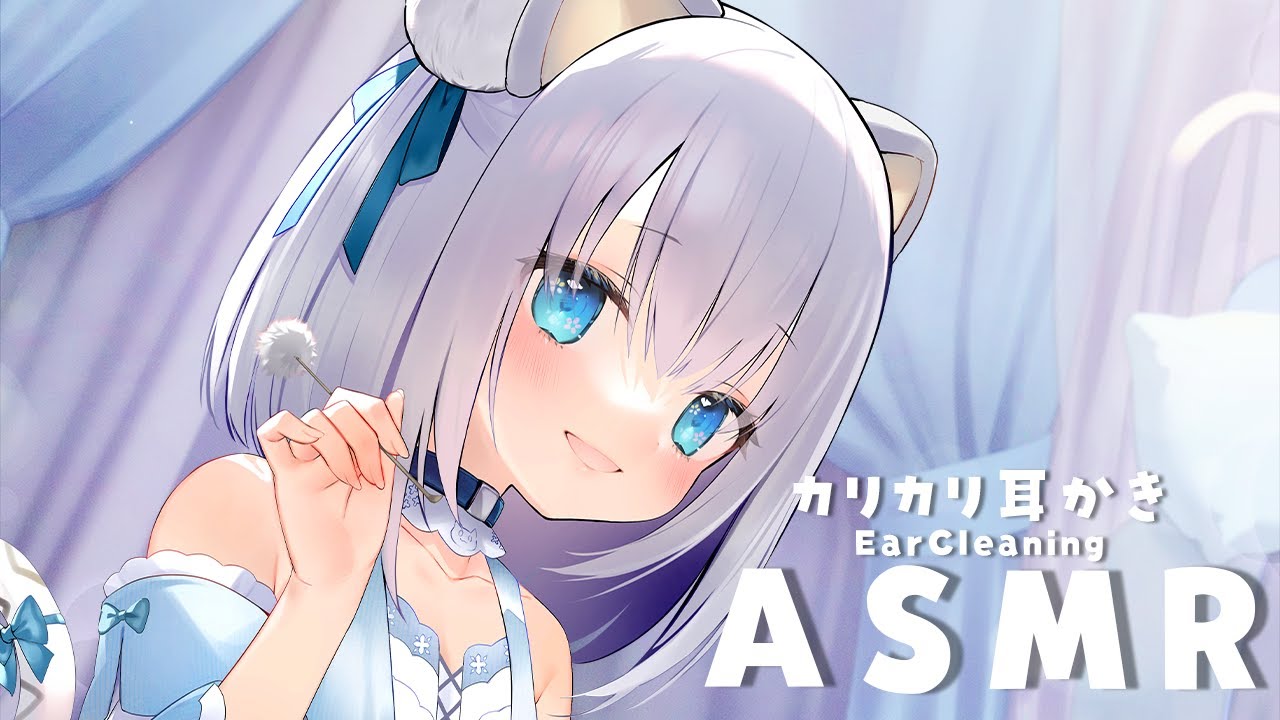 [ASMR]かりかりとリアルな耳かきASMR♡[Binaural/耳かき/囁き/睡眠導入]EarCleaning/Whisper/Relax for Sleep