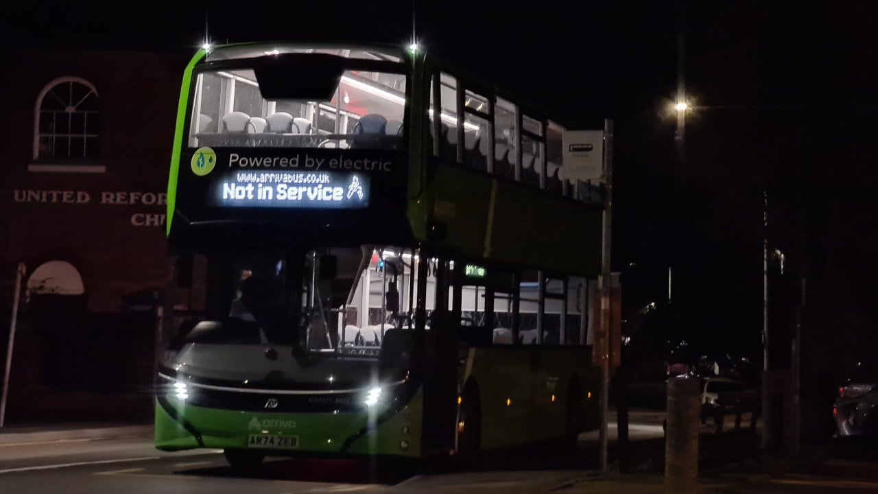 *VERY RAPID DEMO* Ride on Arriva Midlands' ADL Enviro400EV Demonstrator, DM01-MD (AR74 ZEB)