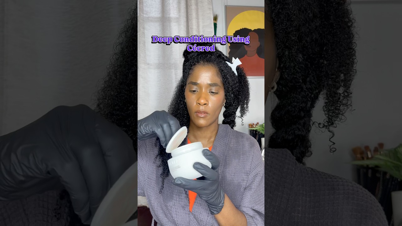 This is your reminder to deep condition your hair regularly! #deepconditioning #cecred