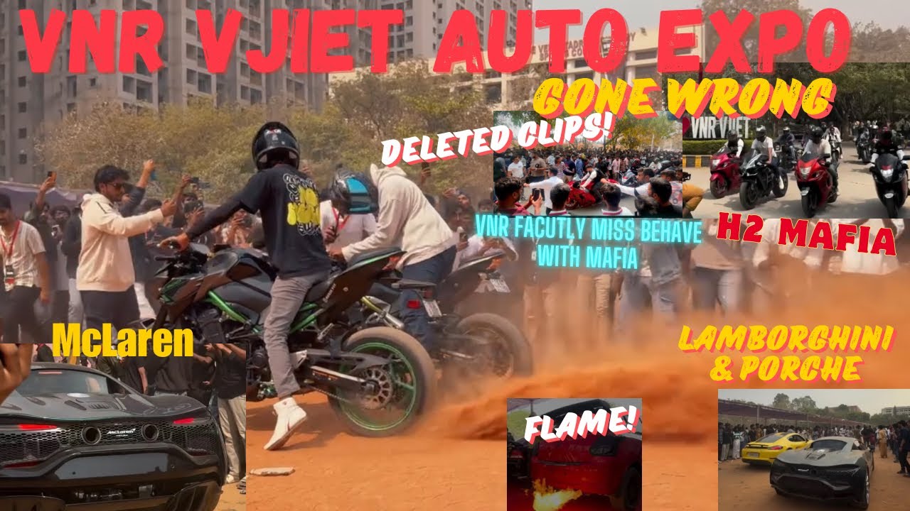 VNR VJIET AUTO-EXPO | #h2 #lamborghini #mclaren #bmwm2 #audi