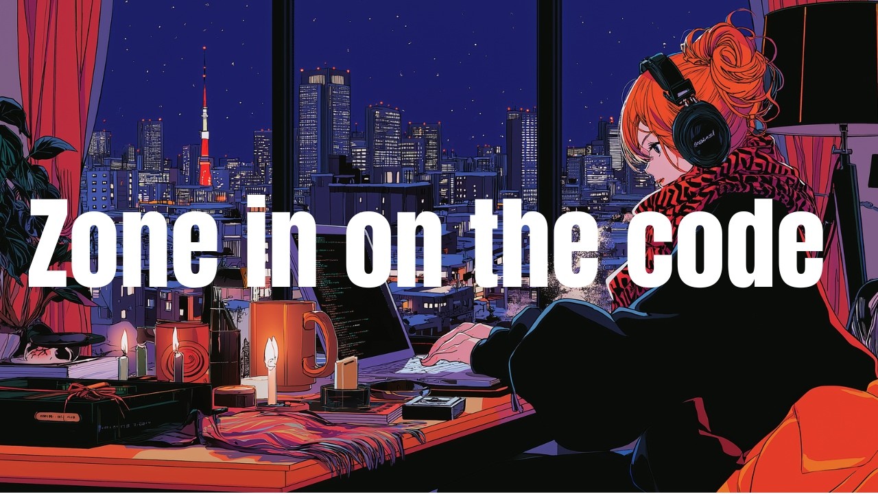【作業用】ひとりでコードに向き合う夜に  Zone in on the code｜1AM Midnight Coding Lo-fi