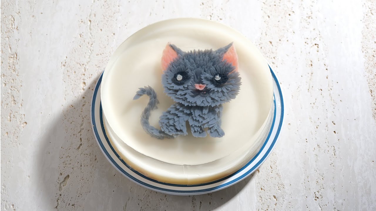 Cute Kitten 3D Jelly Cake