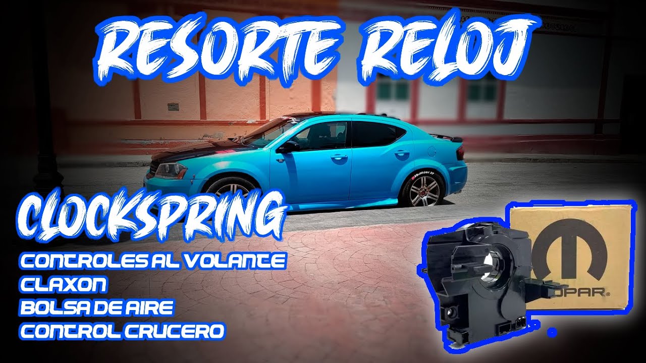 RESORTE RELOG  COMO CAMBIARLO DETALLADO DODGE AVENGER JOURNEY COMPASS PATRIOT CALIBER  | ABIMAEL27