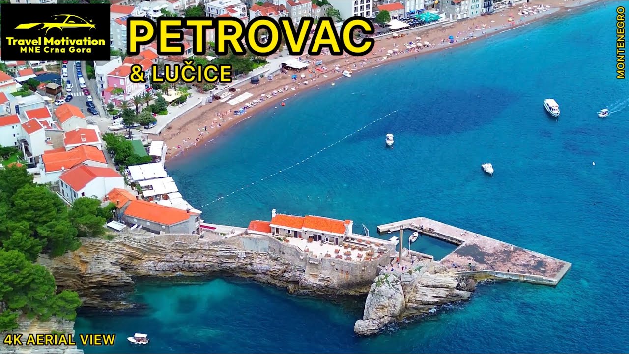 PETROVAC i LUČICE iz vazduha i Kupanje u Junu 2024 - PETROVAC & LUČICE [4K Aerial View] Crna Gora