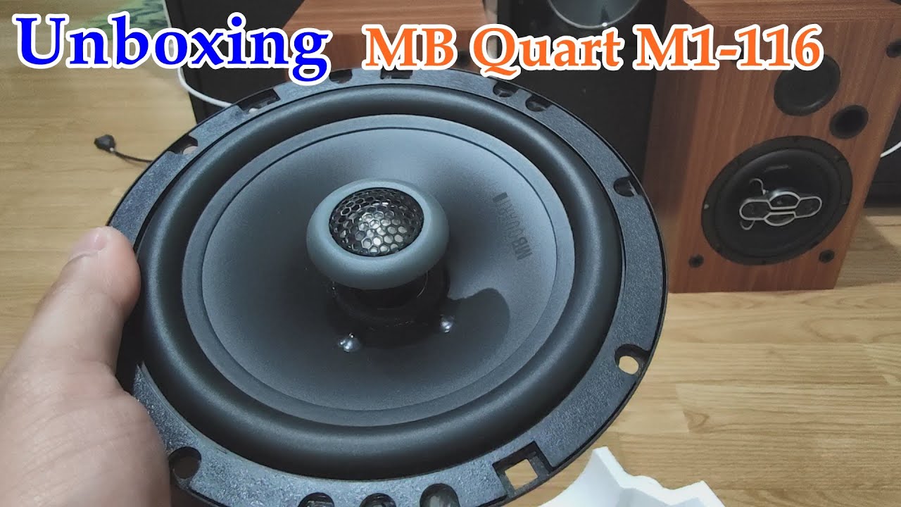 Car Audio : ลำโพงรถยนต์ Unboxing cars speaker MB Quart M1-116  2ways speaker
