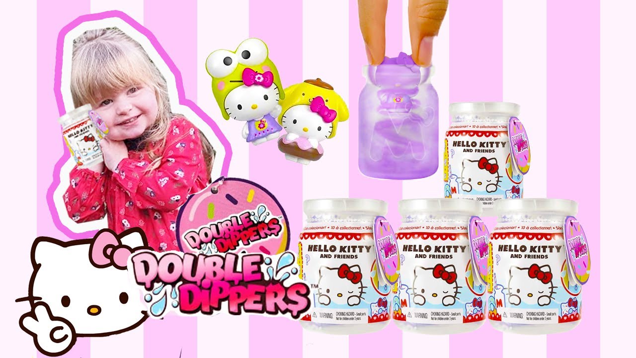 Lily the Princess Unboxes Hello Kitty Double Dippers Surprise Toys!