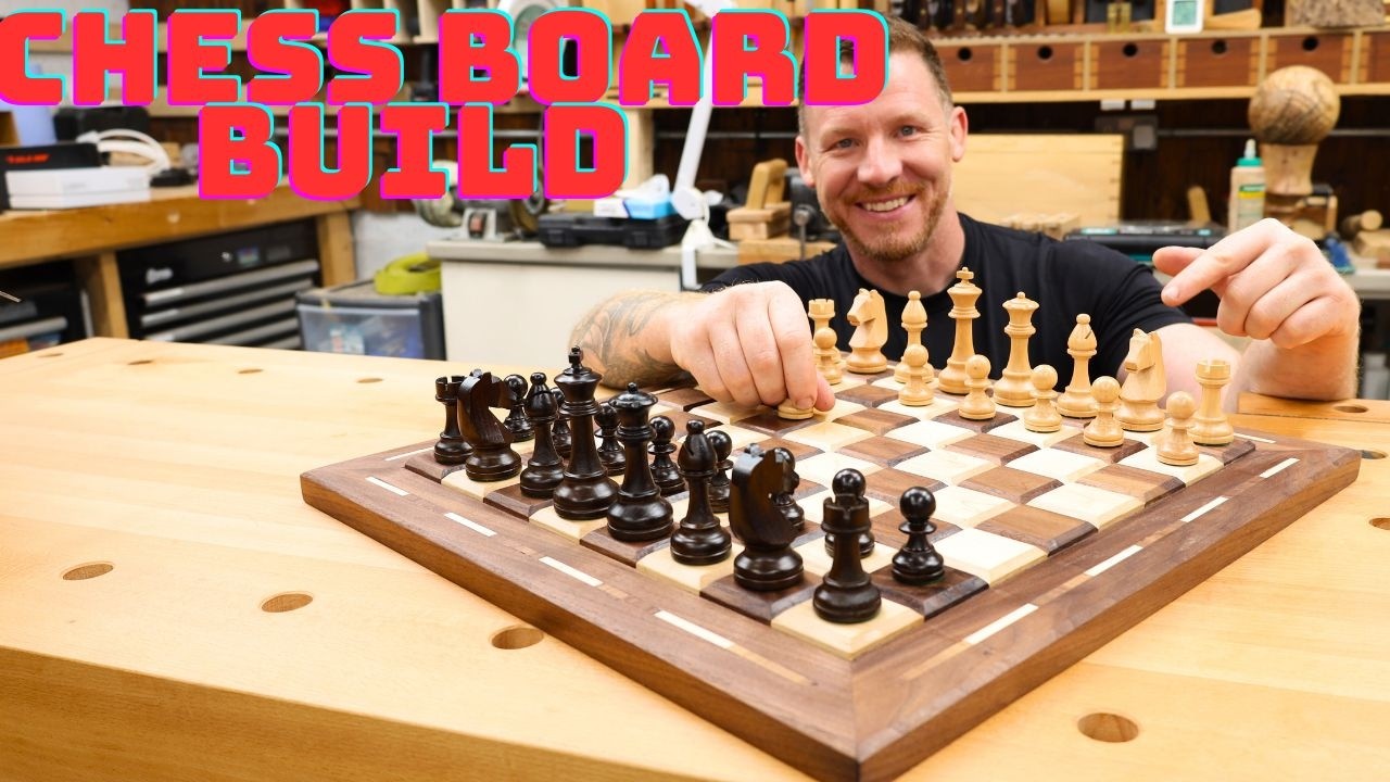 A Chess Board Fit For A King!! Built with Walnut and Maple This board is Made to Last!