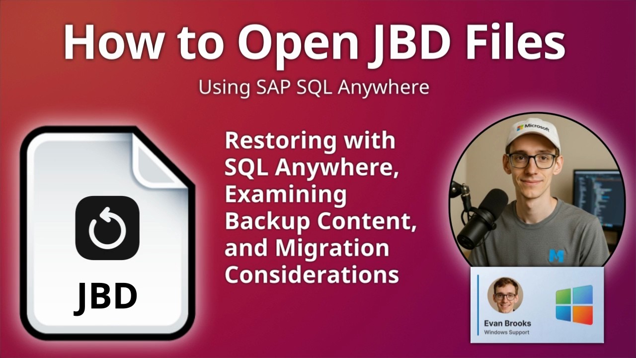 Как открыть JBD-файлы (резервная копия базы данных SQL Anywhere Java)