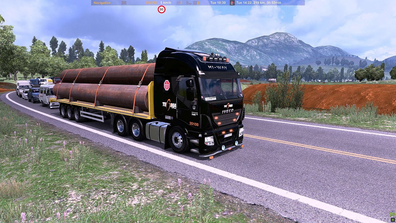 ETS2 1.44 MAP COMBO | IVECO Hi-Way Cursor11 Sound | EAA MAP (BR) Jatai - Campo Grande | 2K 1440p
