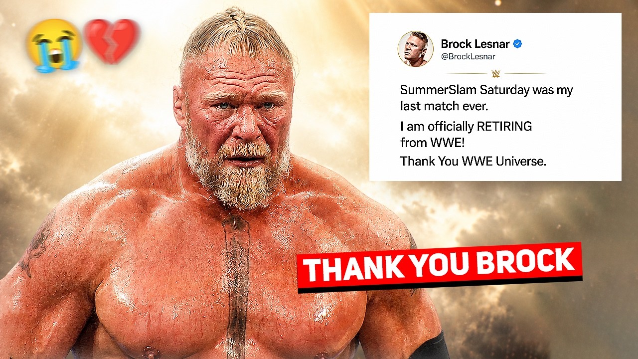 BROCK LESNAR ANNOUNCES WWE RETIREMENT!!